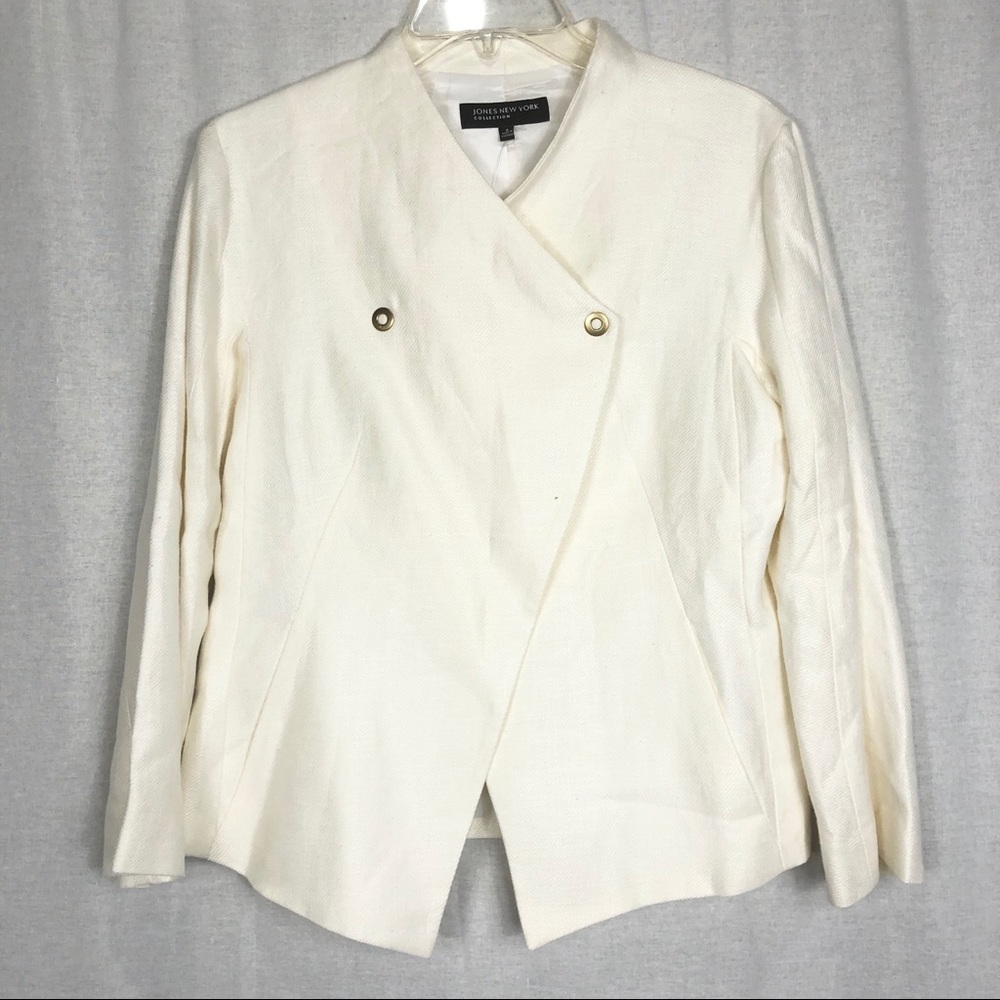 Jones New York collection Linen Cream Blazer